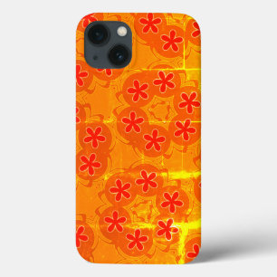 Case-Mate iPhone Case papier peint rétro orange, rouge 1970
