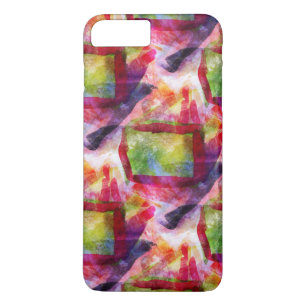 Case-Mate iPhone Case Papier peint vert et rouge abstrait