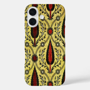 Coques iPhone 16 Papier peint vintage motif floral