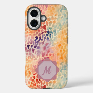 Coques iPhone 16 Papier personnalisé élégant aquarelle