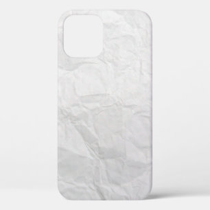 Case-Mate iPhone Case Papier ridé blanc texture mignonne