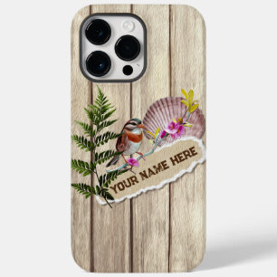 Coque Pour Pour iPhone 14 Pro Max Papier tordu rustique Peinture à huile de bois Per