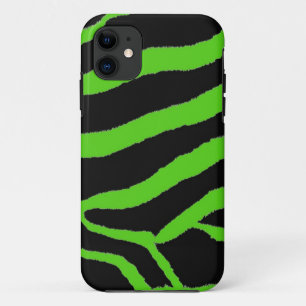 Case-Mate iPhone Case Papier vert et noir Zebra