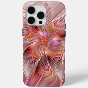Coque iPhone 15 Pro Max Papillon Abstrait coloré Imaginaire Fractal Art