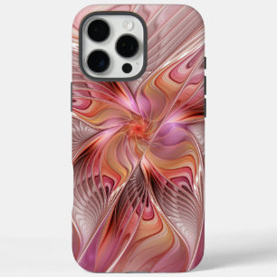 Coques iPhone 16 Pro Max Papillon Abstrait coloré Imaginaire Fractal Art