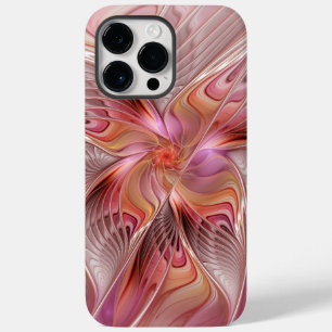 Coque Pour Pour iPhone 14 Pro Max Papillon Abstrait coloré Imaginaire Fractal Art