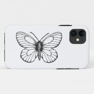 Case-Mate iPhone Case Papillon blanc à veine noire