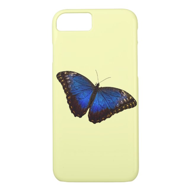 Coques Case-Mate iPhone Papillon bleu (Dos)