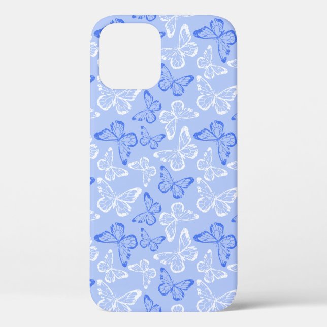 Coques Case-Mate iPhone Papillon Bleu (Verso)