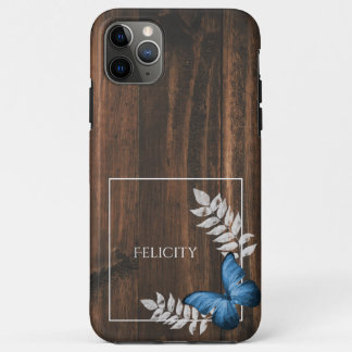 Case-Mate iPhone Case Papillon bleu rustique