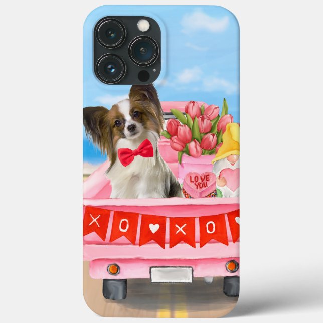 Coques Case-Mate iPhone Papillon Chien Saint-Valentin Coeurs de Camion (Verso)