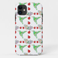 Papillon, colibri et Motif de coccinelle