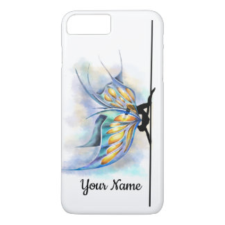 Coque Case-Mate Pour iPhone Papillon de danse de Polonais avec le nom de