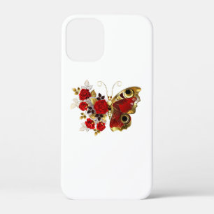 Case-Mate iPhone Case Papillon de fleurs rouges aux roses rouges
