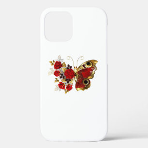 Case-Mate iPhone Case Papillon de fleurs rouges aux roses rouges