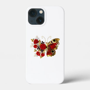 Case-Mate iPhone Case Papillon de fleurs rouges aux roses rouges
