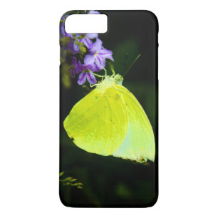 Coque Case-Mate Pour iPhone Papillon jaune sur Fleur violette