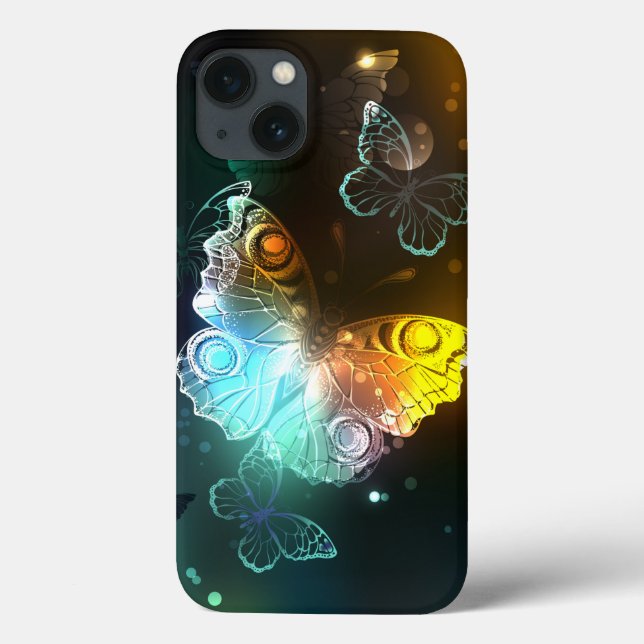 Coques Case-Mate iPhone Papillon lumineux et papillons de nuit (Verso)