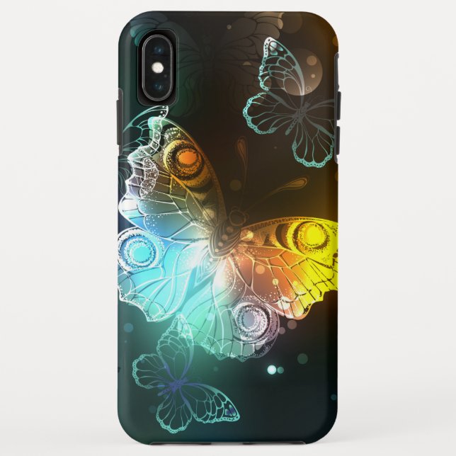 Coques Case-Mate iPhone Papillon lumineux et papillons de nuit (Dos)