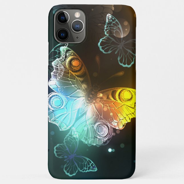 Coques Case-Mate iPhone Papillon lumineux et papillons de nuit (Dos)