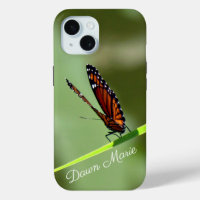 Papillon Monarque personnalisé - Boîtier téléphoni