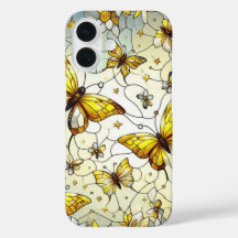 Papillon Motif Vitrail 