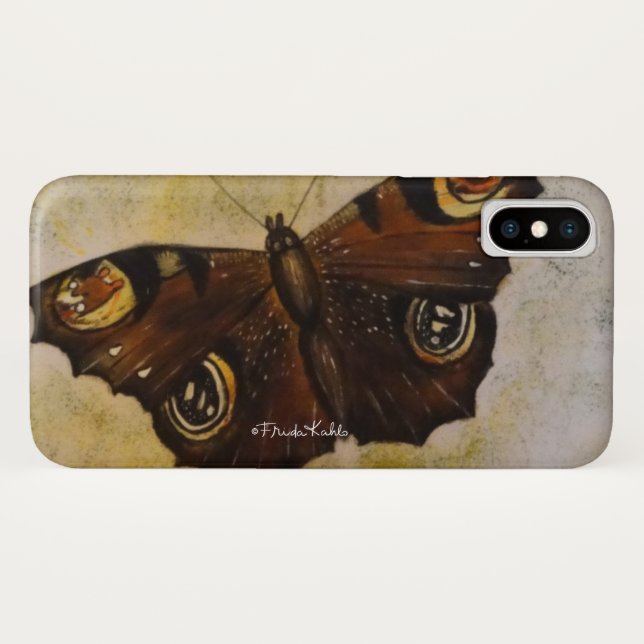 Coques Case-Mate iPhone Papillon peint Frida Kahlo (Dos (Horizontal))