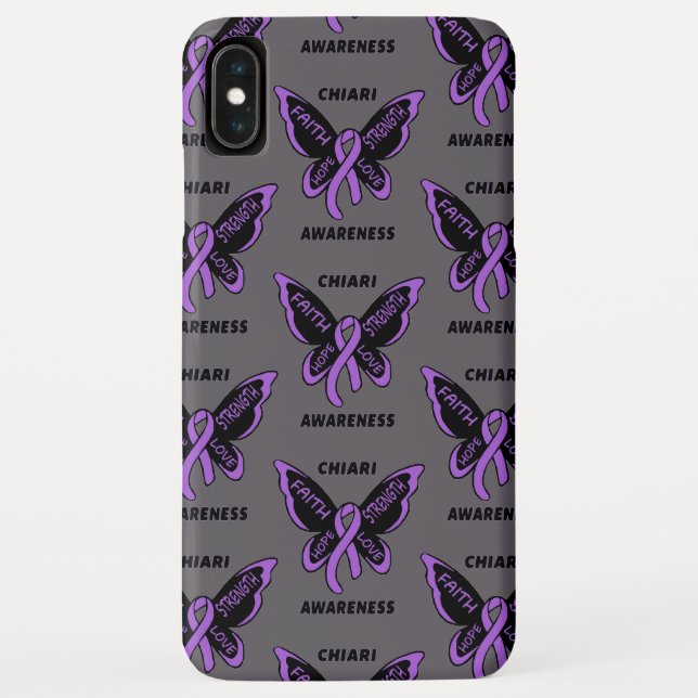 Coques Case-Mate iPhone Papillon/sensibilisation...Chiari (Dos)