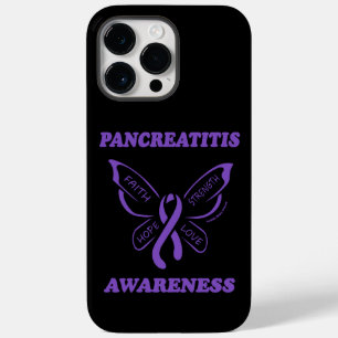 Coque Pour Pour iPhone 14 Pro Max Papillon/sensibilisation...Pancréatite