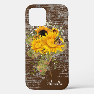 Case-Mate iPhone Case papillon sur le bouquet de tournesol