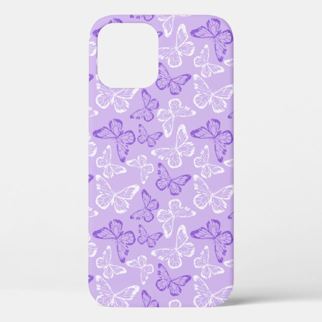 Coques Case-Mate iPhone Papillon Violet (Verso)