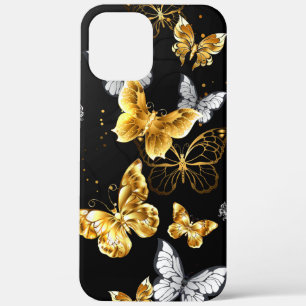 Case-Mate iPhone Case Papillons blancs et dorés