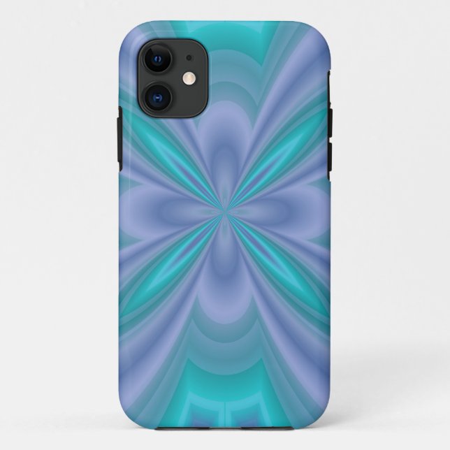 Coques Case-Mate iPhone Papillons bleus Abstraits (Dos)
