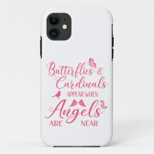 Case-Mate iPhone Case Papillons & Cardinaux Apparaissent Quand Angel Est