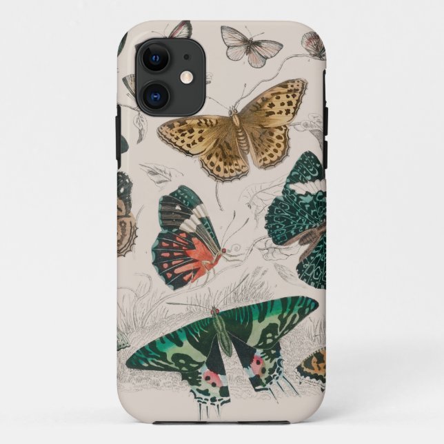Coques Case-Mate iPhone Papillons Collection Antique Papillons (Dos)