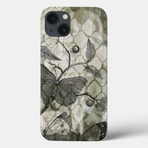 iPhone 13 Coque Papillons d'arabesque I