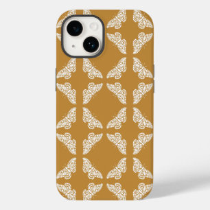 Coque Pour iPhone 14 Papillons d'art et d'artisanat orange