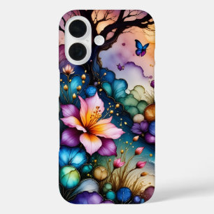 Coques iPhone 16 Papillons et fleurs d'Imaginaires