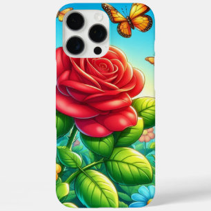 Coques iPhone 16 Pro Max Papillons et Roses enchantés