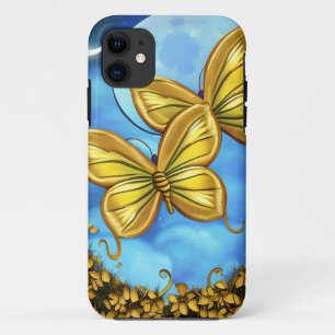 Case-Mate iPhone Case Papillons lune et or