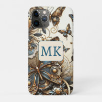 Papillons Monogrammés Steampunk Vintage