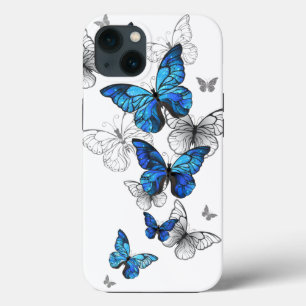 Case-Mate iPhone Case Papillons volants bleus Morpho