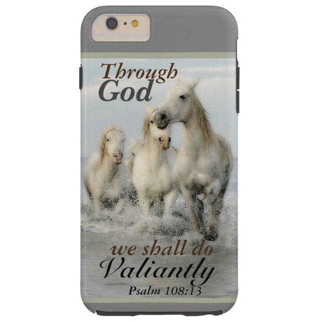 Coques Case-Mate iPhone Par Dieu nous ferons Valablement Psaume 108 Chevau (Dos)