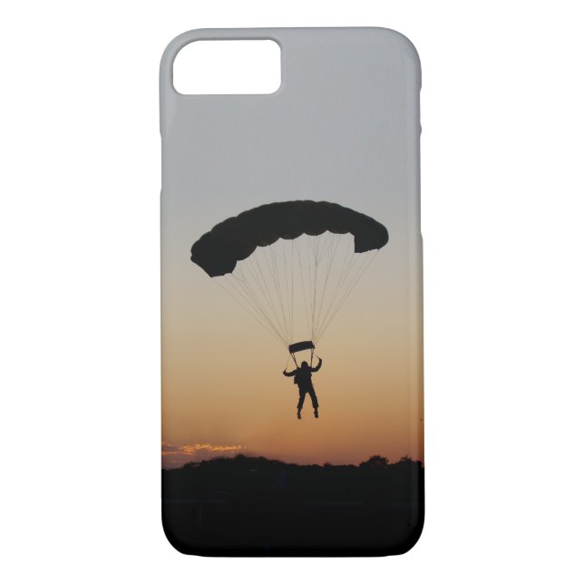 Coques Case-Mate iPhone Parachute de Skydiver à Sunset Sky Diver (Dos)