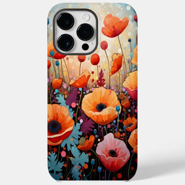 Coques Case-Mate iPhone Paradis doré de la coquelicot (Verso)