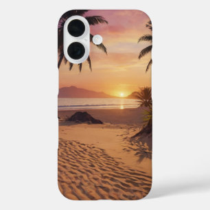 Coques iPhone 16 Paradis du coucher de soleil