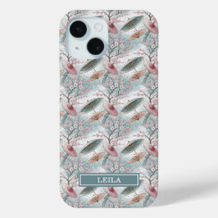 Coque Pour iPhone 15 Parapluie japonais motif Sakura monogrammé