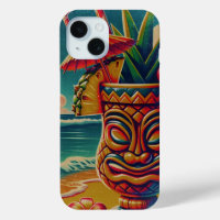 Parapluie Tiki Tropical Boisson Vintage Fête Luau
