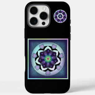 Coques iPhone 16 Pro Max Parapluie violet & coeurs .7