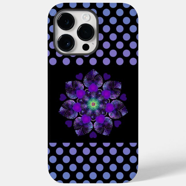 Coques Case-Mate iPhone Parapluie violet & coeurs .7 (Verso)